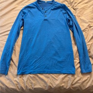 Lululemon Blue Henley Shirt